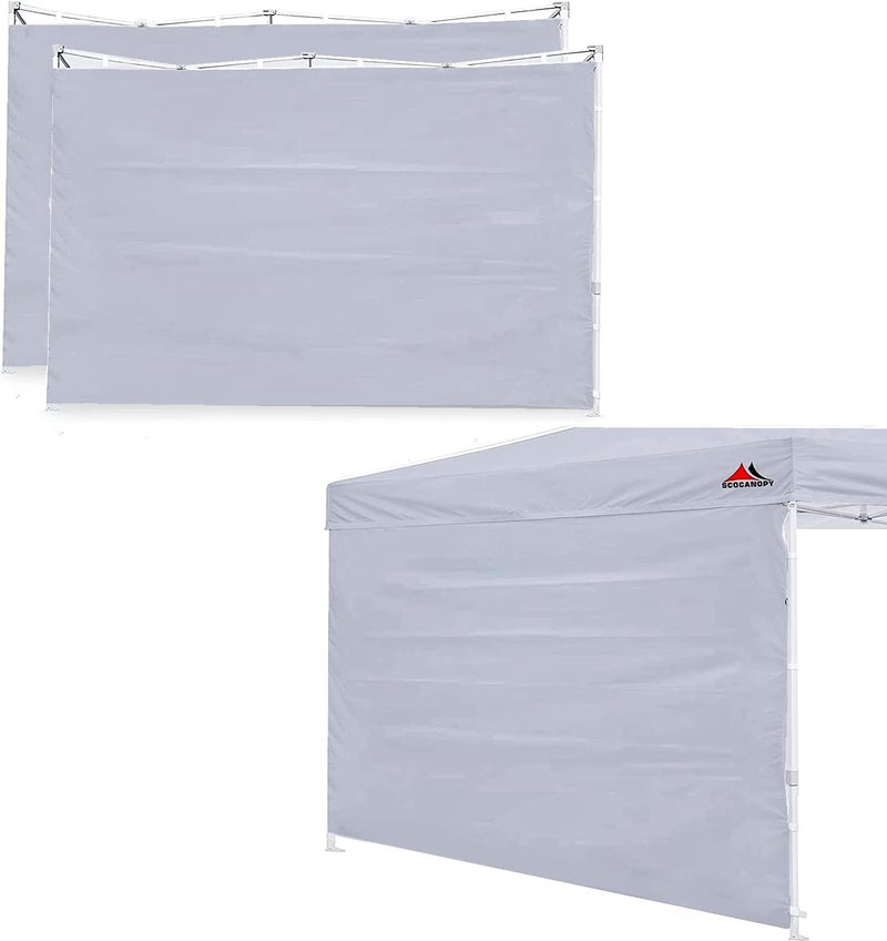 SCOCANOPY SideWall for 12x12ft Canopy Frame, 3 Pack SunWalls Only,Grey - Image 1